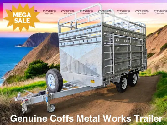 CCT 12×7 FLAT-TOP LIVESTOCK/CATTLE TRAILER FOR SALE ATM 3500KG WITH Side Rails & Ramps upgrade to 4500kg cattle