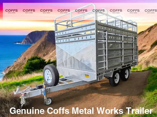 CCT 12×7 FLAT-TOP LIVESTOCK/CATTLE TRAILER FOR SALE ATM 4500KG WITH Side Rails & Ramps (Copy) cattle livestock