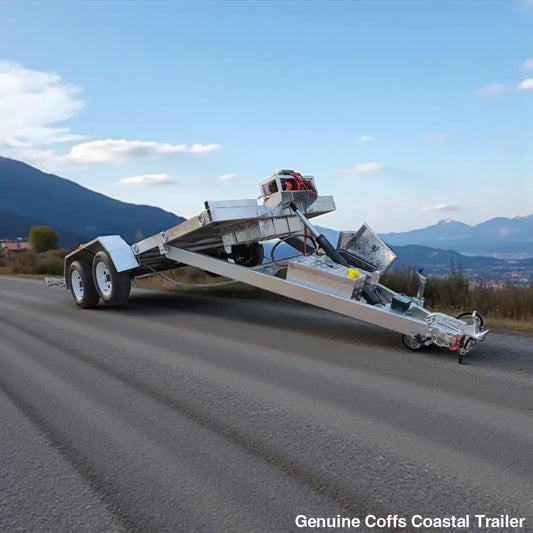 CCT Hydraulic Tipper Car Trailer For Sale Deck size 16.4×6.6ft (5X2m) ATM 3500KG car trailer