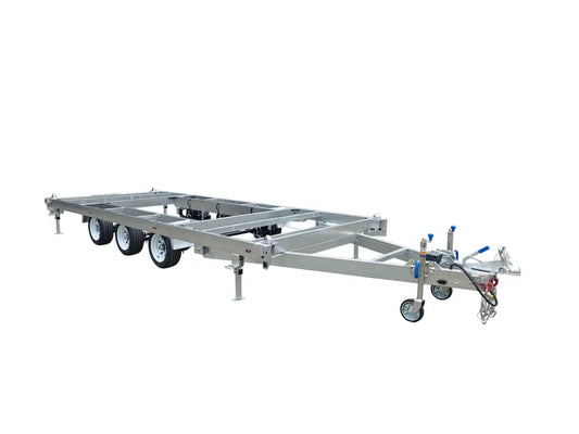 CCT Tri Axle Container Trailer/ Tinny House Trailer ATM 4500kg flatbed trailer