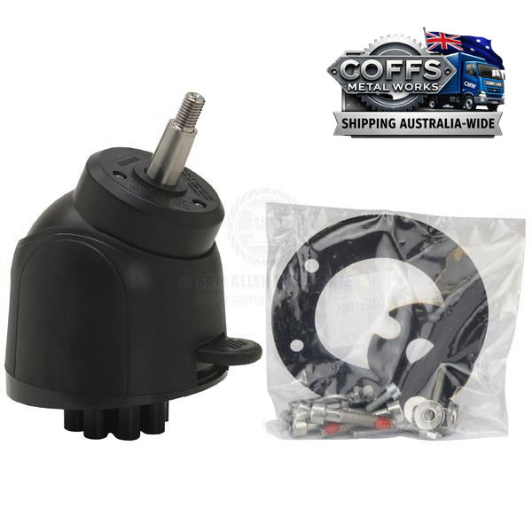 Coffs Metal Works Ultraflex X82 marine tilt steering mechanism with black housing and included hardware kit