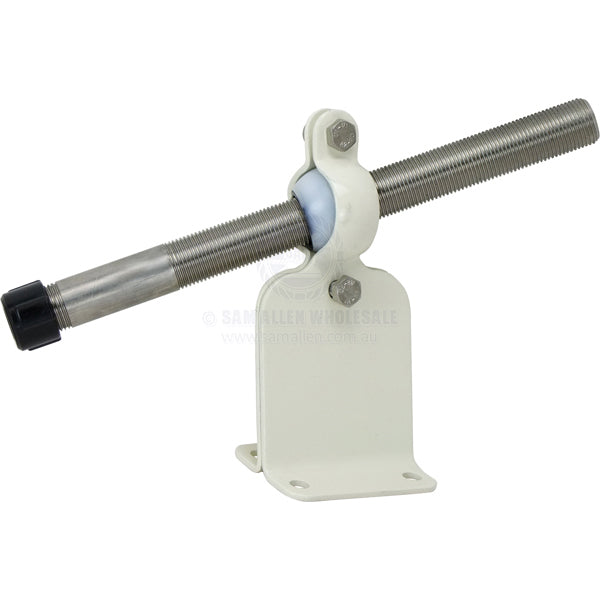 Coffs Metal Works Ultraflex S62 transom mount kit with a corrosion-resistant painted steel clamp and alloy tube.