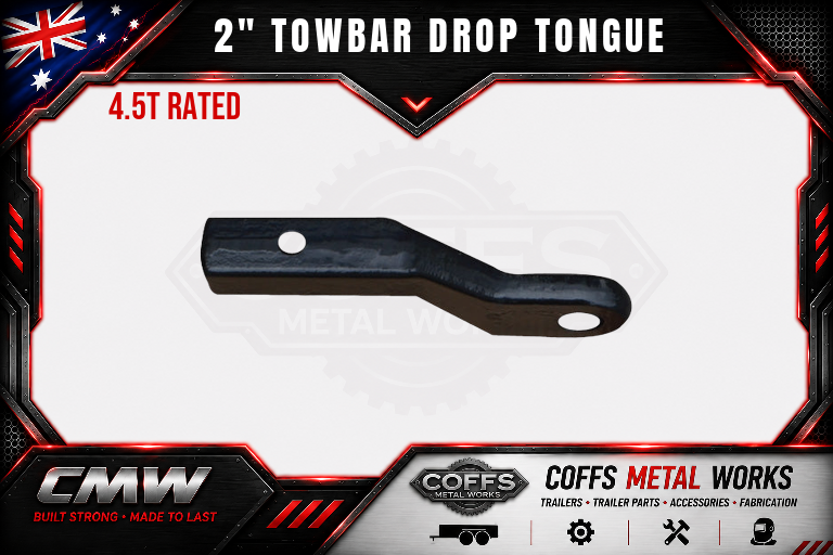 2" Drop Forged Towbar Tongue 70mm Ball Hitch. Suit Hayman Reece ARB TJM.