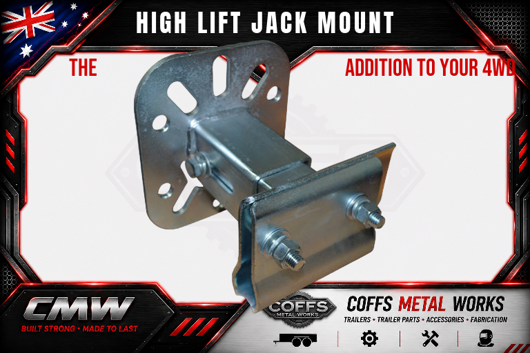 High Lift Jack Mount. Mounts to Spare wheel Holder