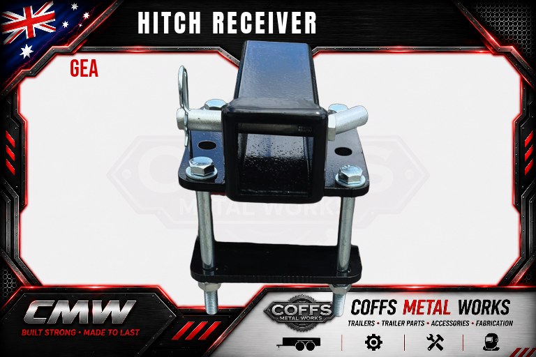 Universal Hitch Receiver Perfect For Caravans Trailers Bumpers & Bike Carriers