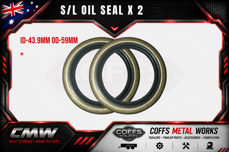 coffs metal works S L OIL SEAL X 2 001