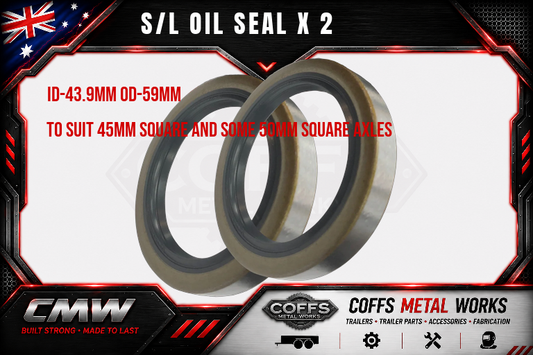coffs metal works S L OIL SEAL X 2 002