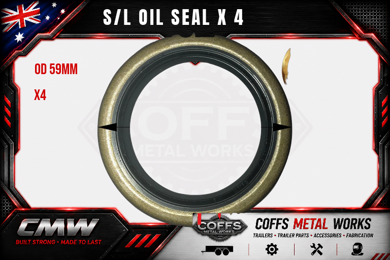 coffs metal works S L OIL SEAL X 4 003