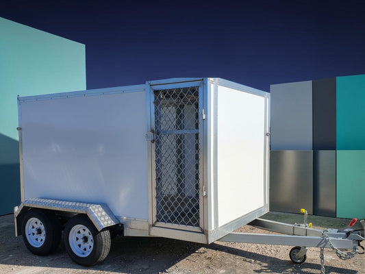 custom built aluminum Mower trailers