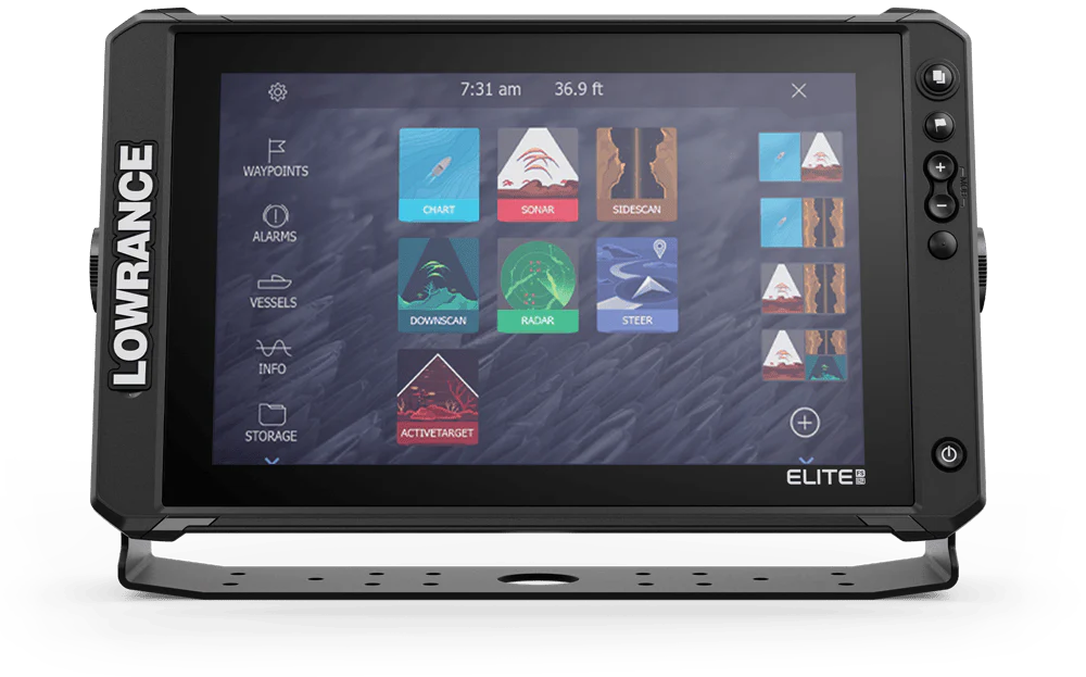 The Elite Fishing System 7in fish finder