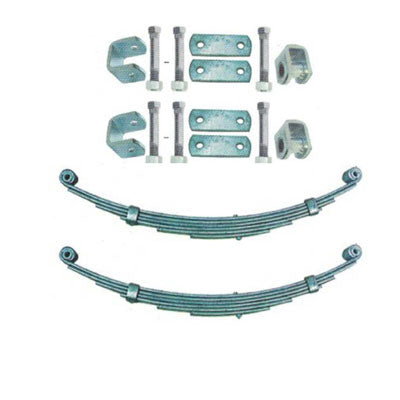 2 x 8 Leaf 45 X 8mm Eye to Eye Galvanised Leaf Spring Kit|Centre Bolt|1900KG Pair