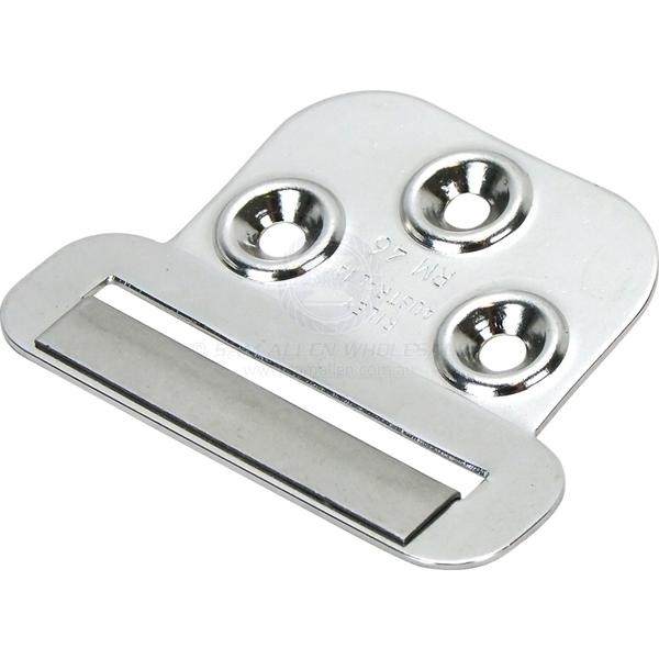 WEBBING ANCHOR PLATE - RILEY - STAINLESS STEEL