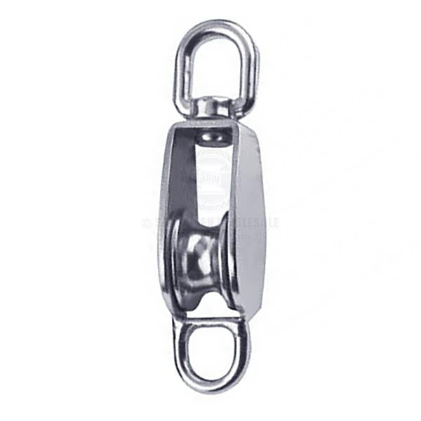 PULLEY - SINGLE & BECKET - SWIVEL TOP - S/S