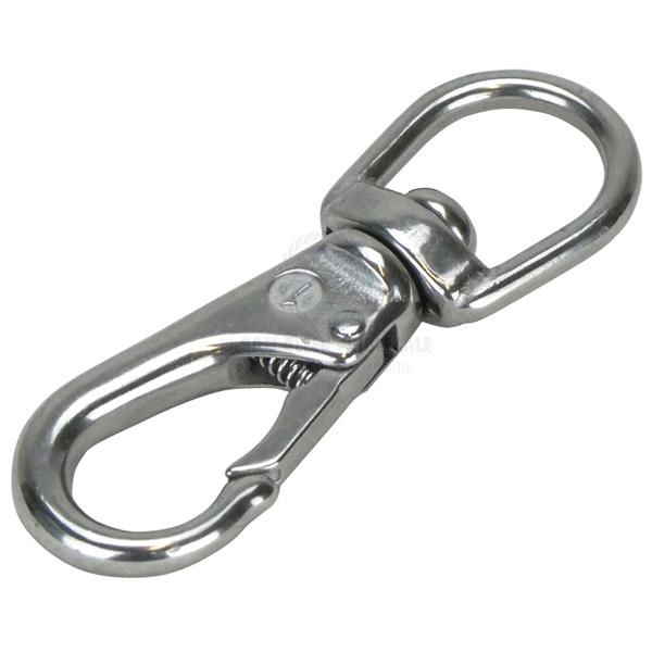 SNAP HOOKS - SWIVEL EYE - CAST STAINLESS STEEL