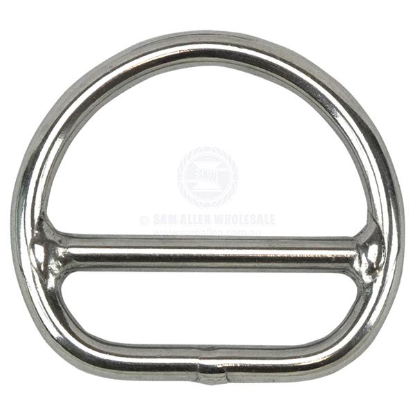 D RING - DOUBLE BAR - STAINLESS STEEL