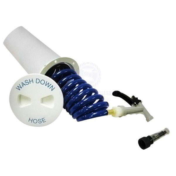 DECK WASH - HOSE COIL KIT - RECESSED - COILED HOSE