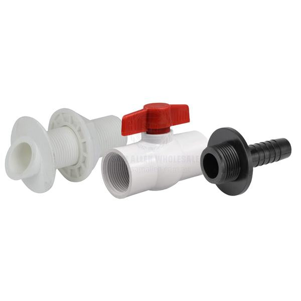 WATER PICKUP KITS - DECK WASH - NYLON PICKUP & PVC BALL VALVE KITS