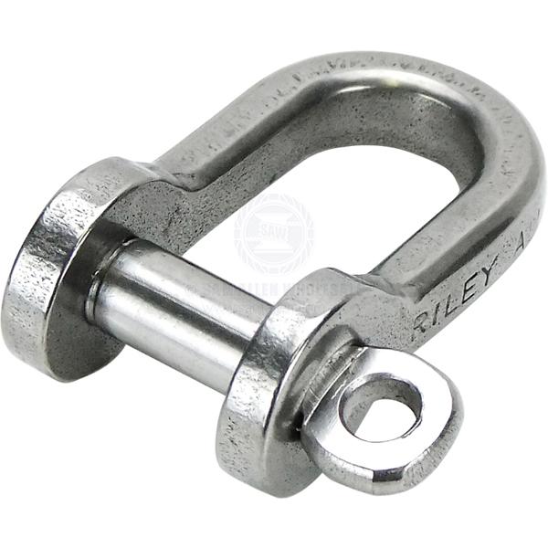 RILEY SHACKLES - STANDARD DEE - STAINLESS STEEL