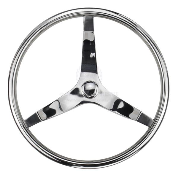 STEERING WHEELS - 3 SPOKE STAINLESS STEEL