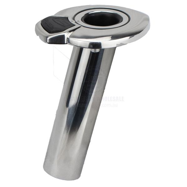 ROD HOLDER - 15° STREAMLINE - ROTATING - STAINLESS STEEL