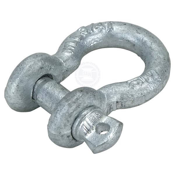 SHACKLES - BOW - SCREW PIN GALVANISED - GRADE S