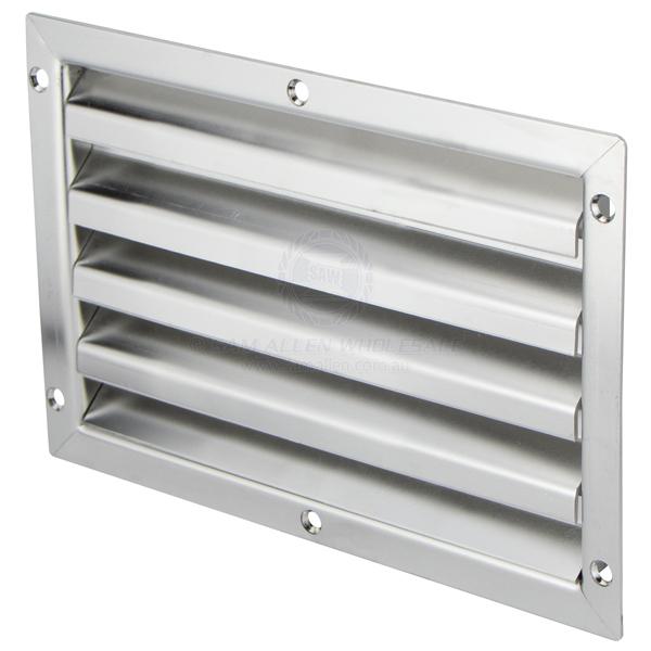 VENT - RECTANGULAR LOUVRE - HEAVY DUTY S/S