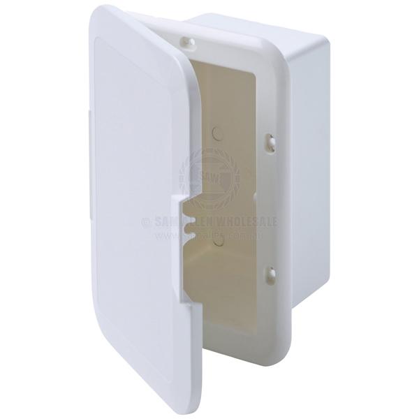 CAN-SB STORAGE BOXES - RECESSED MOUNT WITH DOOR - ABS PLASTIC