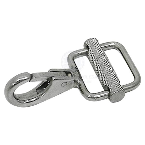 WEBBING HOOK - SNAP ADJUSTABLE - STAINLESS STEEL