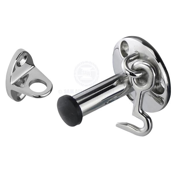 DOOR STOP & CABIN HOOK - STAINLESS STEEL