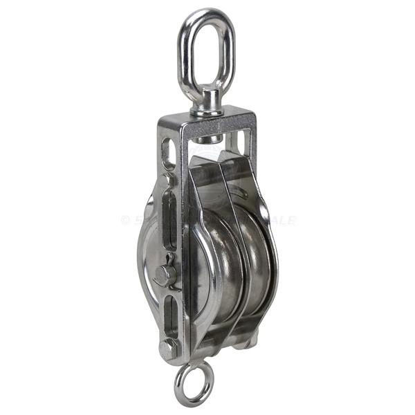 BLOCK - DOUBLE TRAWL - STAINLESS STEEL