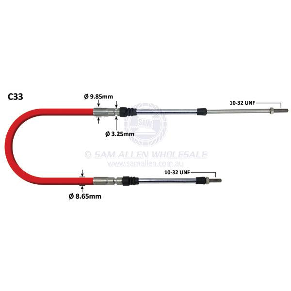 ENGINE CONTROL CABLES - C33