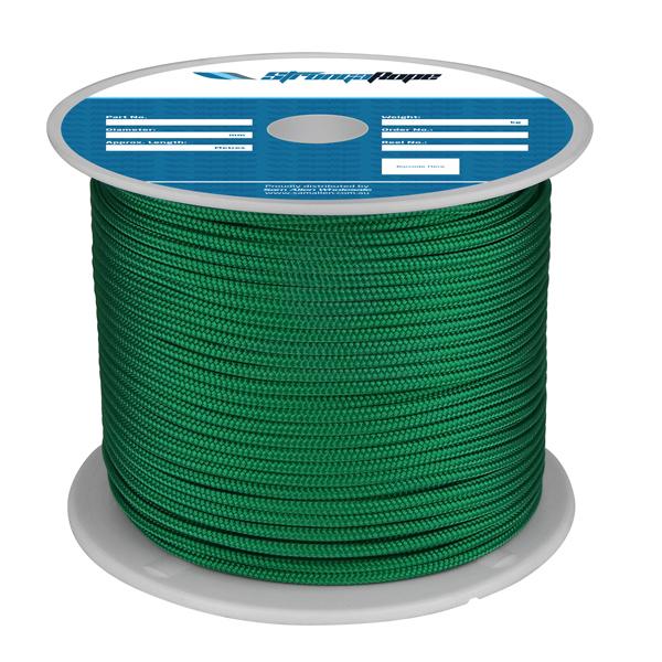STRONGAROPE ROPE - POLYESTER DOUBLE BRAID SOLID COLOUR