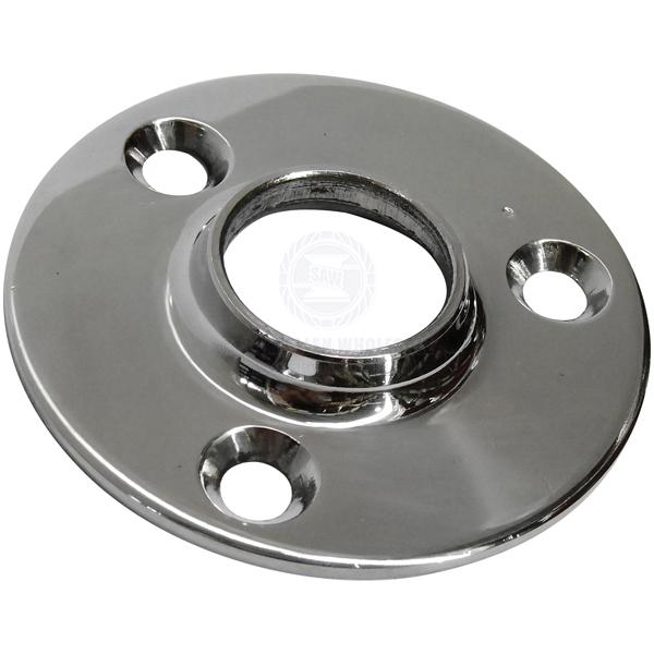 HAND RAIL BASES - WELD ON - ROUND - S/S
