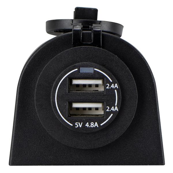 RELAXN SOCKET - SINGLE SURFACE MOUNT - DUAL USB-A CHARGER