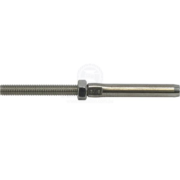 SWAGE TERMINAL - THREADED STUD - S/S