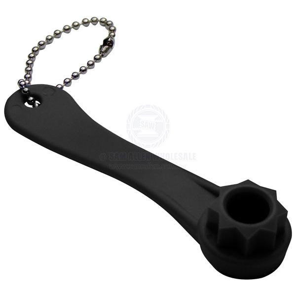 DECK PLATE - STAINLESS STEEL - WINCH STYLE STAR KEY