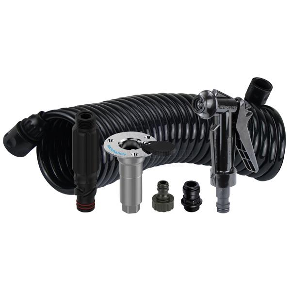 DECK WASH HOSE COIL KITS WITH FLUSH LINK - BSP THREAD