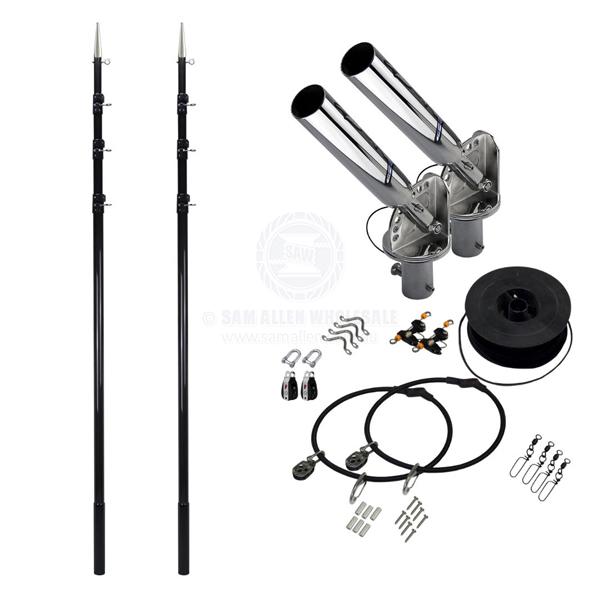 REELAX GUNWALE MOUNT T-TOPPER OUTRIGGER KITS