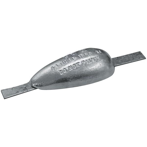 ANODES - ZINC TEAR DROP BLOCK WITH STRAP