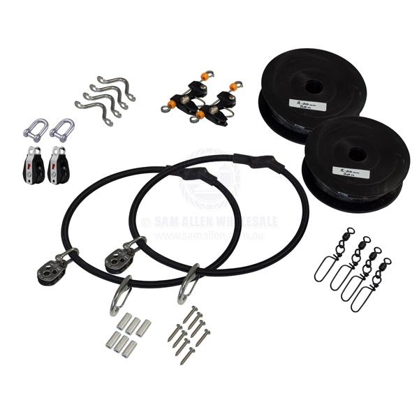 REELAX RIGGING KIT TO SUIT ALL REELAX OUTRIGGER POLES TO 6.5M WITH BLUEWING CLIPS