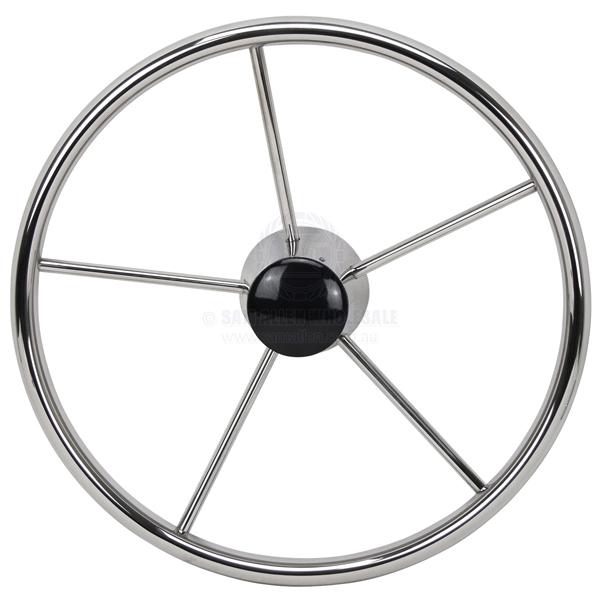 STEERING WHEELS - DISH - 5 SPOKE STAINLESS STEEL
