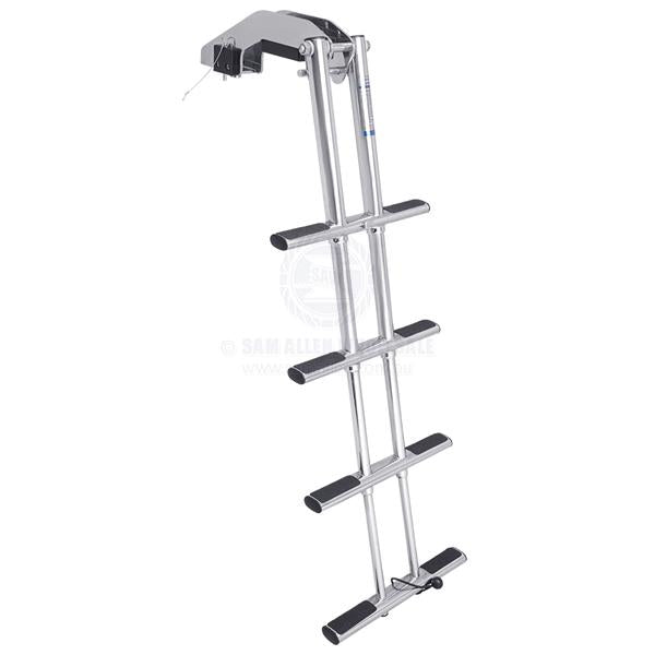 LADDER - REMOVABLE TELESCOPIC - 4 STEPS - STAINLESS STEEL - SURFACE MOUNT