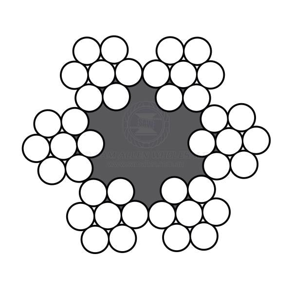 STRONGASTAINLESS WIRE - 6 X 7FC - GALVANISED