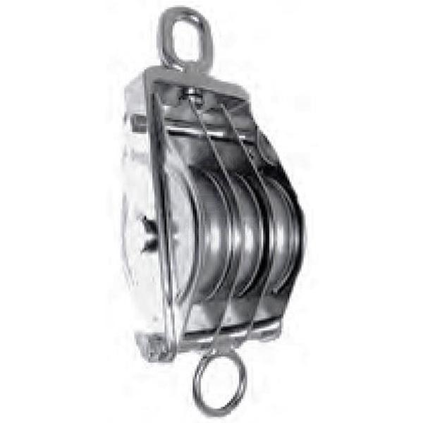 BLOCK - TRIPLE TRAWL - STAINLESS STEEL