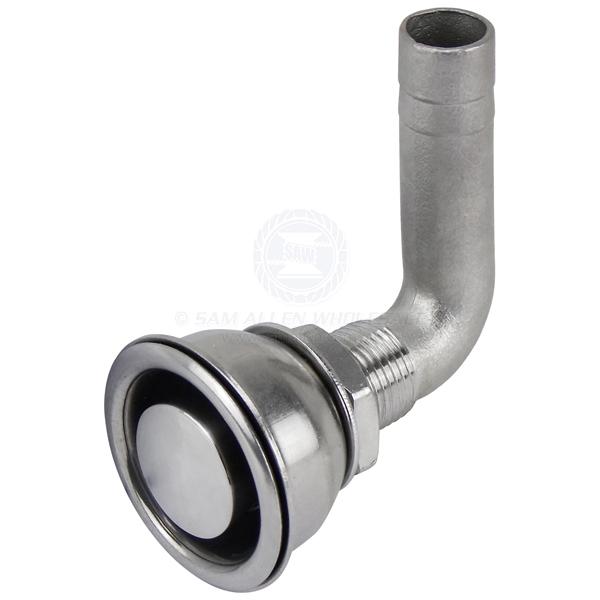 FUEL BREATHER - RECESS MOUNT 90 DEGREE - S/S