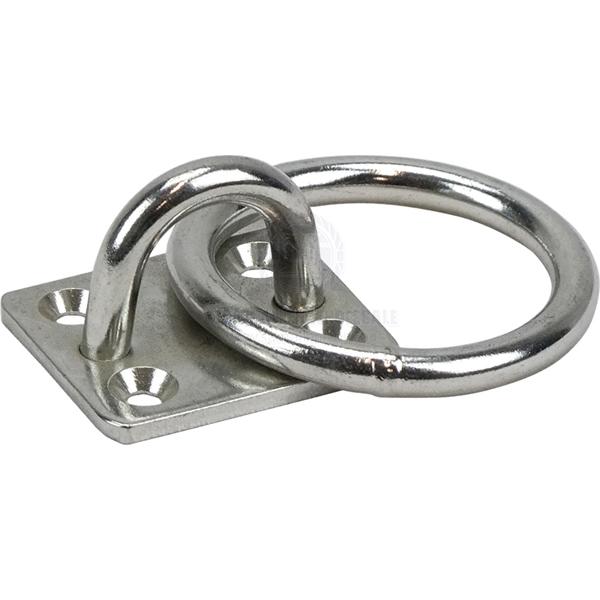 PAD EYES WITH RING - RECTANGULAR - STAINLESS STEEL - 316G