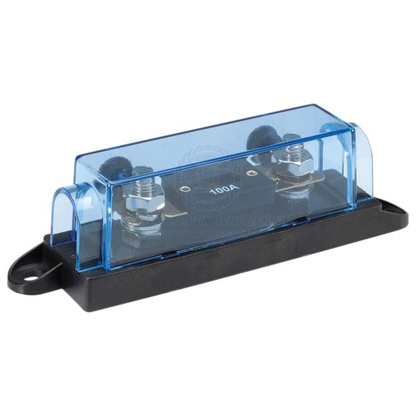 NARVA IN-LINE ANL FUSE HOLDER WITH TRANSPARENT COVER WITH 100A ANL FUSE