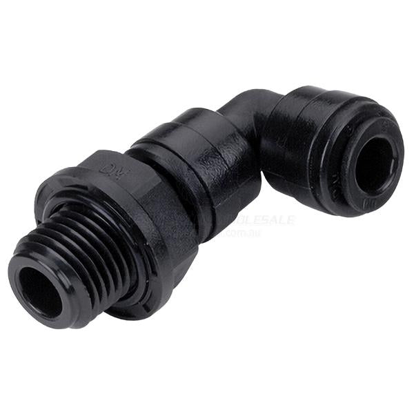 DMFIT CONNECTOR ELBOW SWIVEL BSPPM X 12MM TUBE