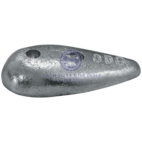 ANODES - ZINC TEAR DROP BOLT-ON BLOCK