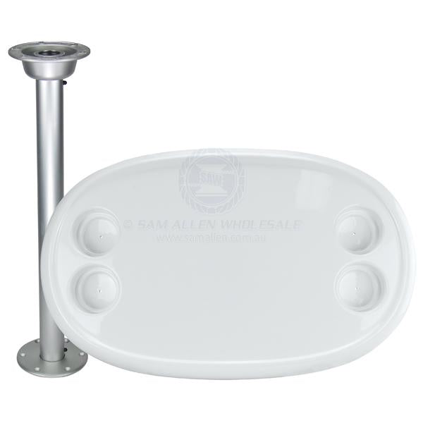 RELAXN TABLE KITS - STOWABLE ALLOY PEDESTAL WITH PREMIUM TABLE TOP